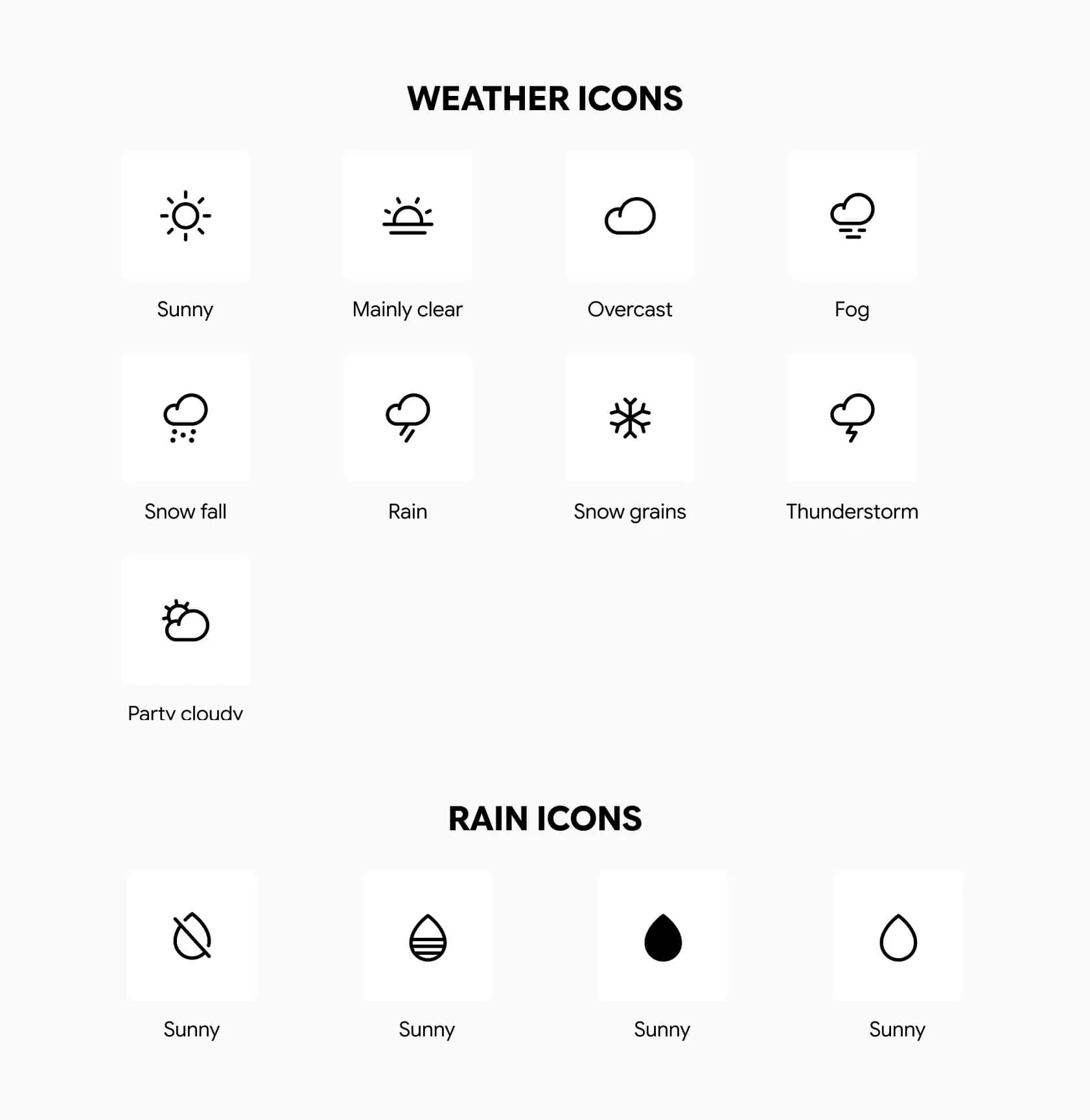 Rainr weather icons & rain icons