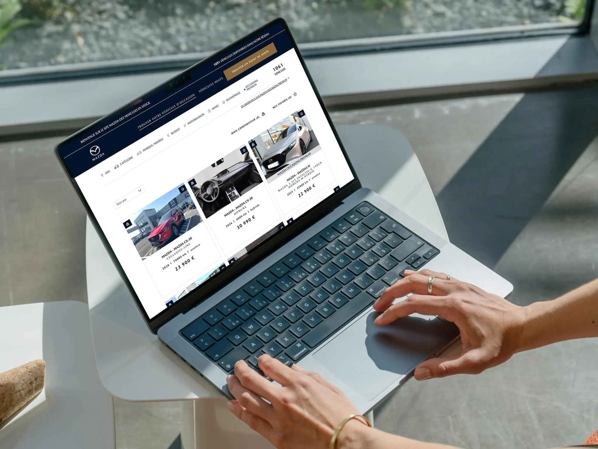 occasions.mazda.fr on desktop